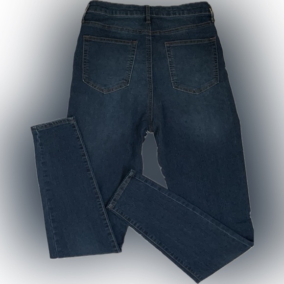 NWOT Fashion Nova Marilyn High Waisted Skinny Jeans - Dark Wash - Size 11/30 - Picture 10 of 11